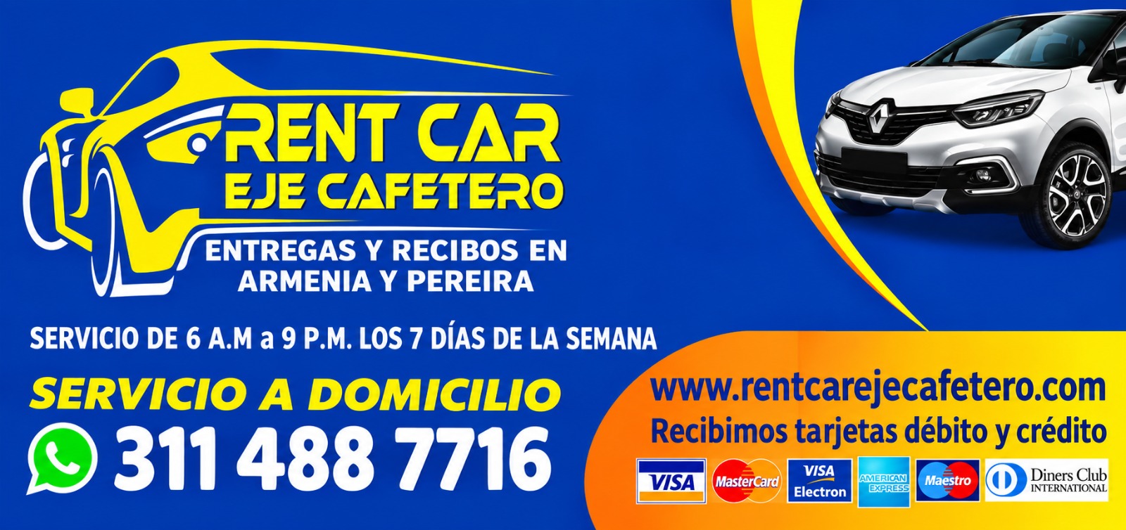 Alquiler de carros en Pereira Aeropuerto